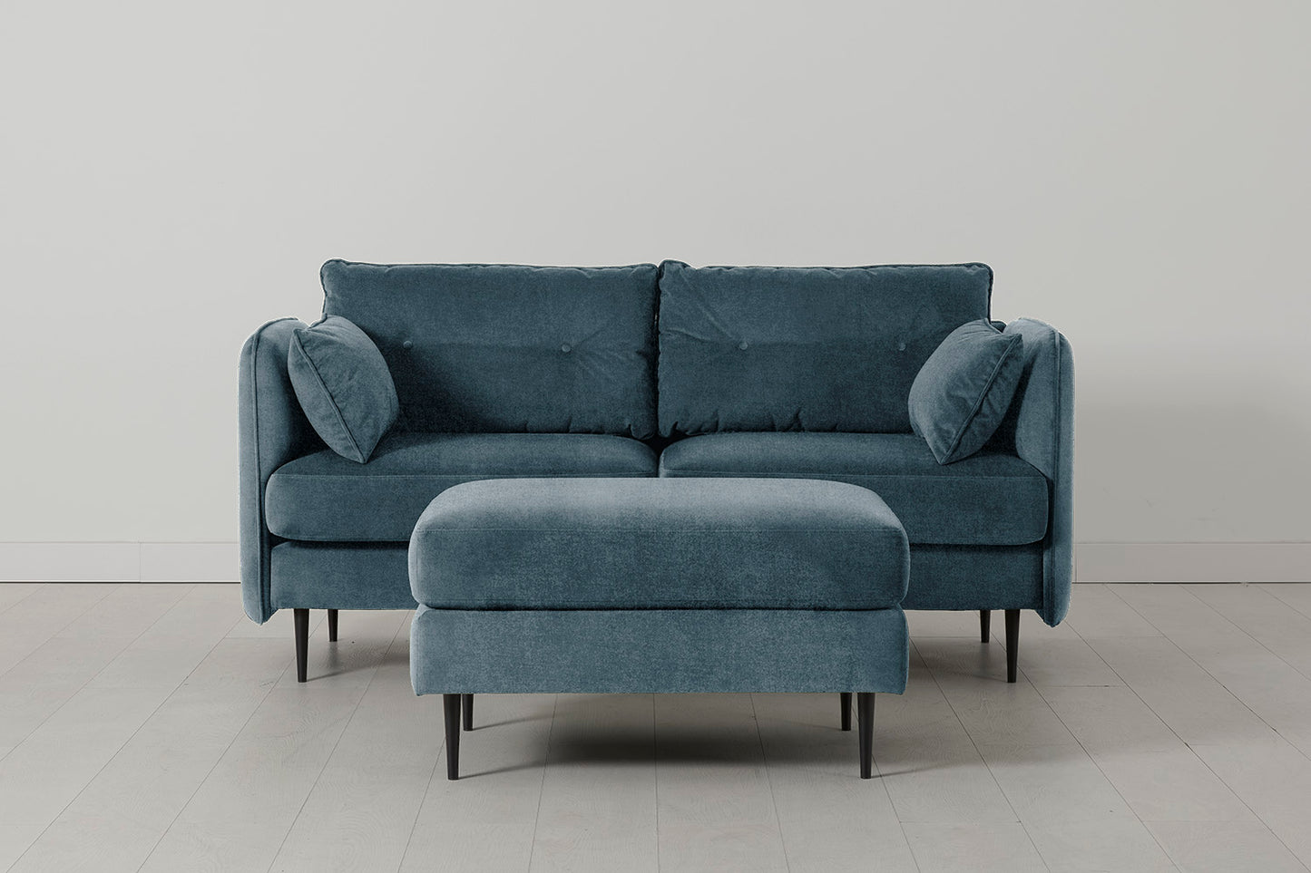 Model 19 2 Seater Sofa with Ottoman, Hydro