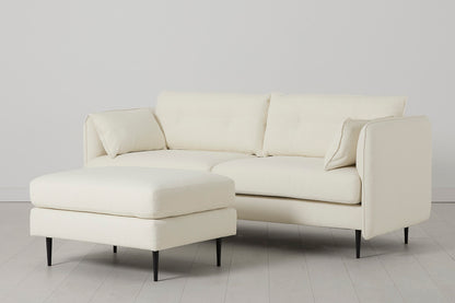 Model 19 3 Seater Sofa, Ivory — Three Quarter View