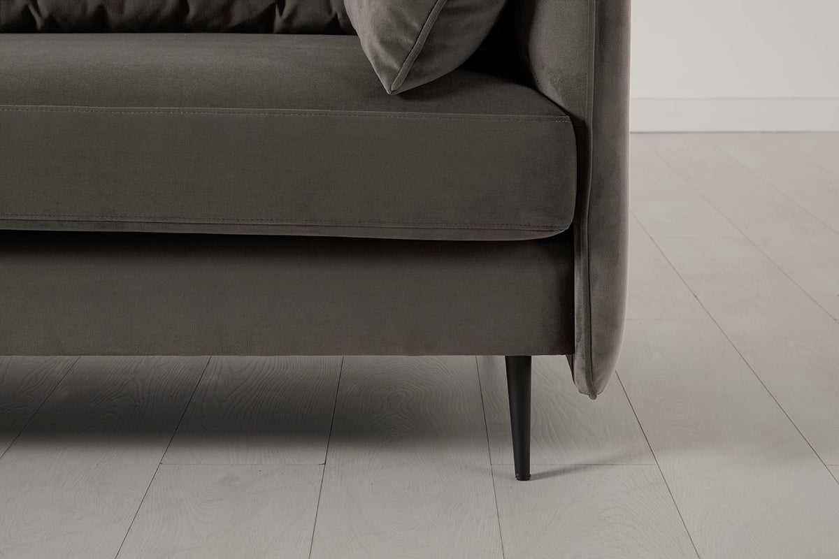 Model 19 3 Seater Right Chaise Sofa, Elephant — detail view 10