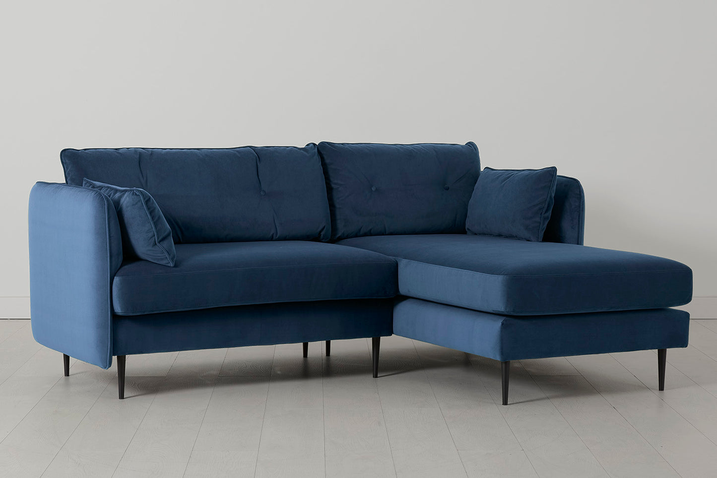 Model 19 3 Seater Right Chaise Sofa, Teal