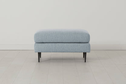 Model 19 Ottoman, Seaglass — front view