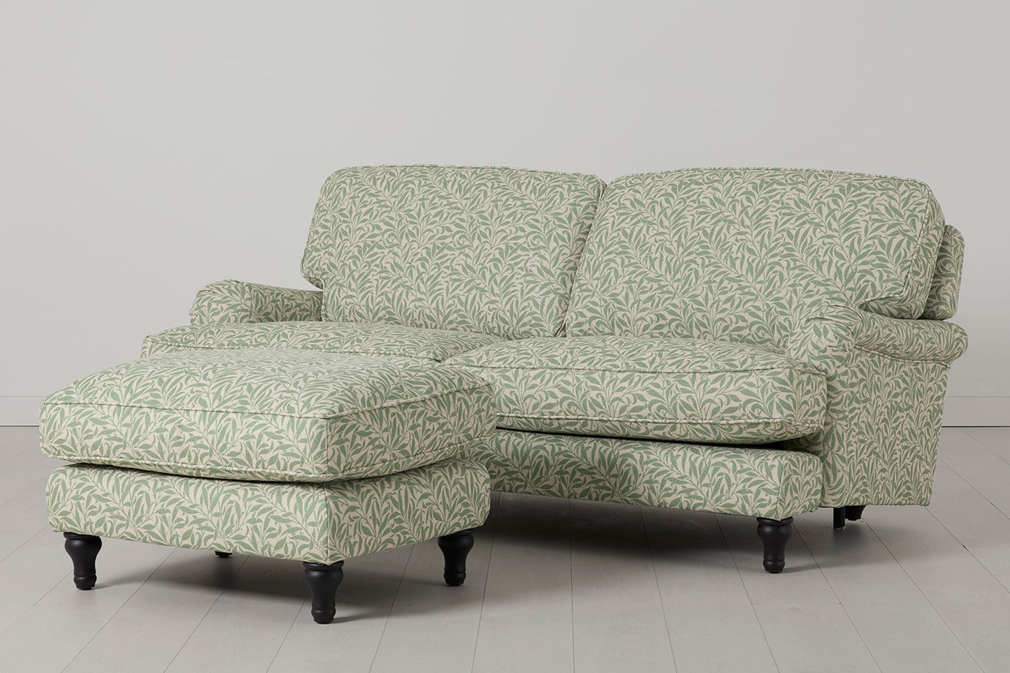 Model 15 3 Seater Sofa with Ottoman, Willow