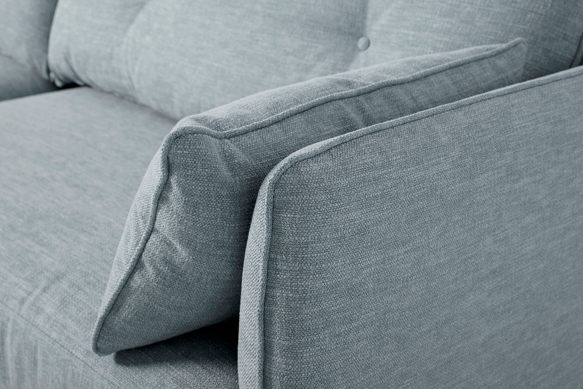 Model 19 2 Seater Sofa with Ottoman - Seaglass