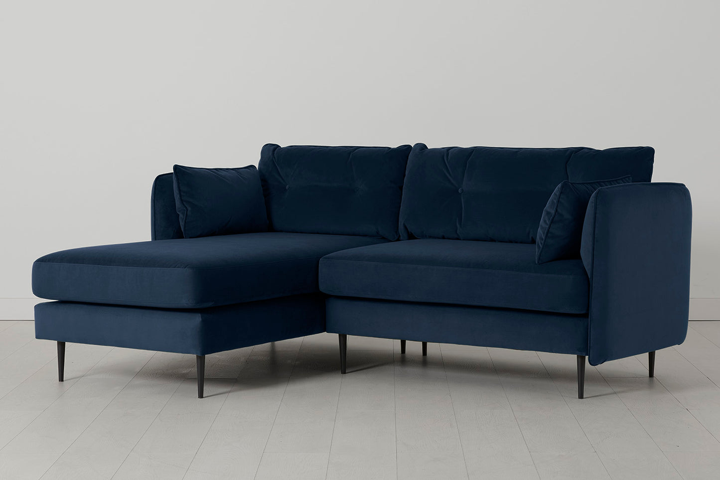 Model 19 3 Seater Left Chaise Sofa, Indigo