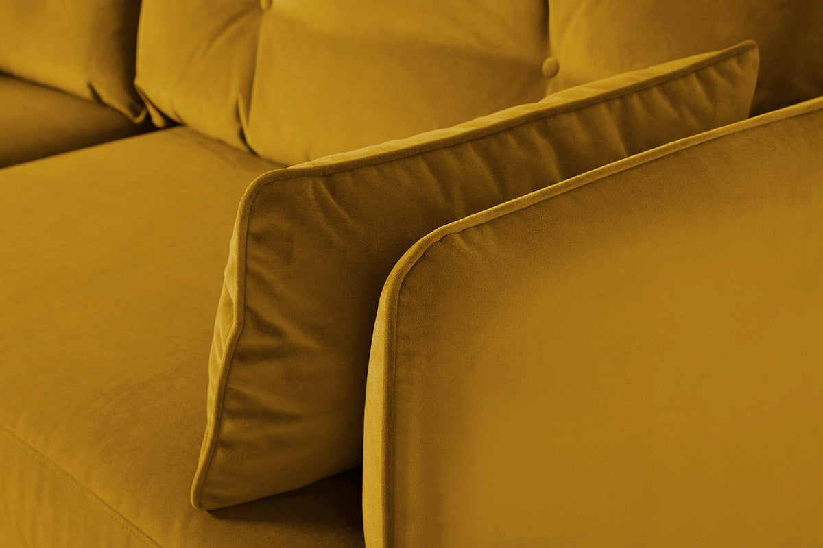 Model 19 3 Seater Sofa, Mustard — Detail