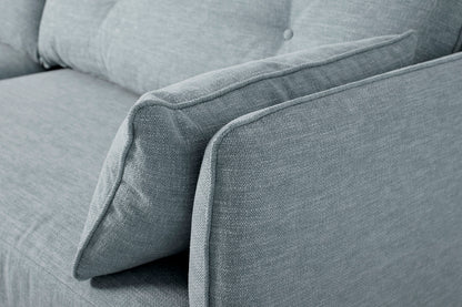 Model 19 3 Seater Sofa with Ottoman, Seaglass