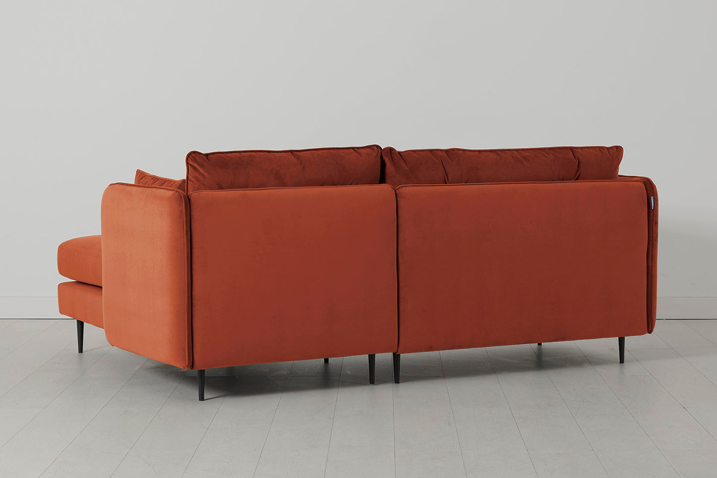 Model 19 3 Seater Right Chaise Sofa, Brick