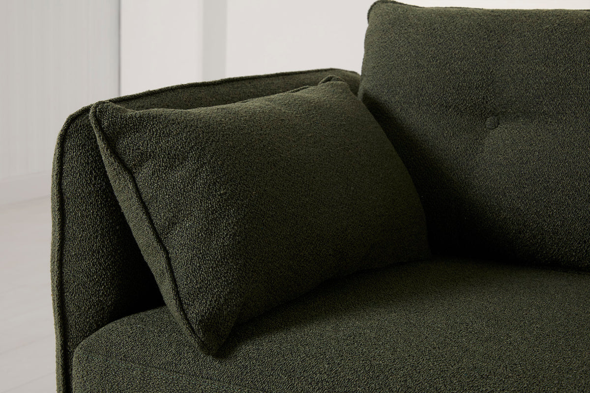Model 19 3 Seater Right Chaise Sofa, Fern — Detail View