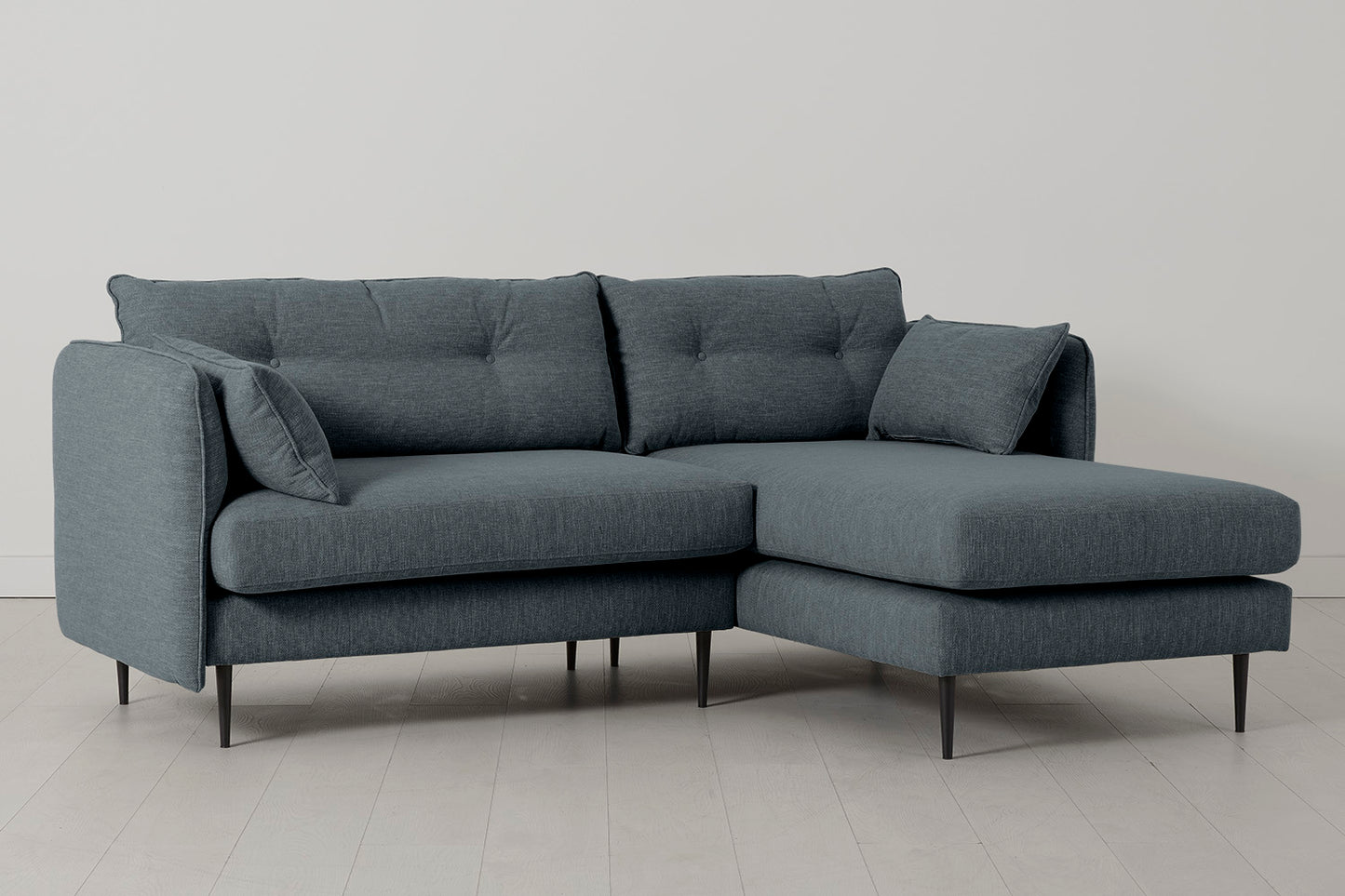 Model 19 3 Seater Right Chaise Sofa, Marine
