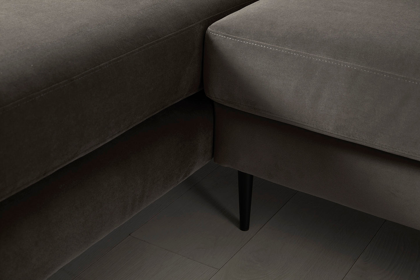 Model 19 3 Seater Left Chaise Sofa, Elephant