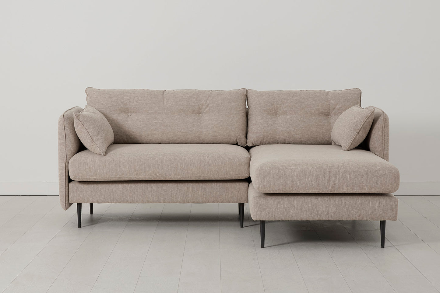 Model 19 3 Seater Right Chaise Sofa, Pumice