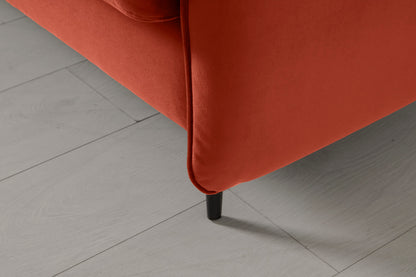 Model 19 2 Seater Sofa with Ottoman - Paprika