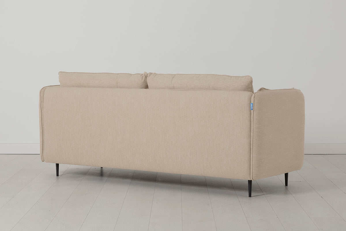 Model 19 3 Seater Sofa with Ottoman Oatmeal 05
