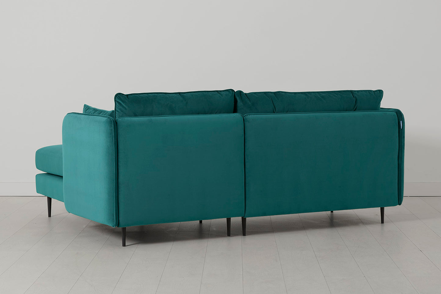 Model 19 3 Seater Right Chaise Sofa, Kingfisher