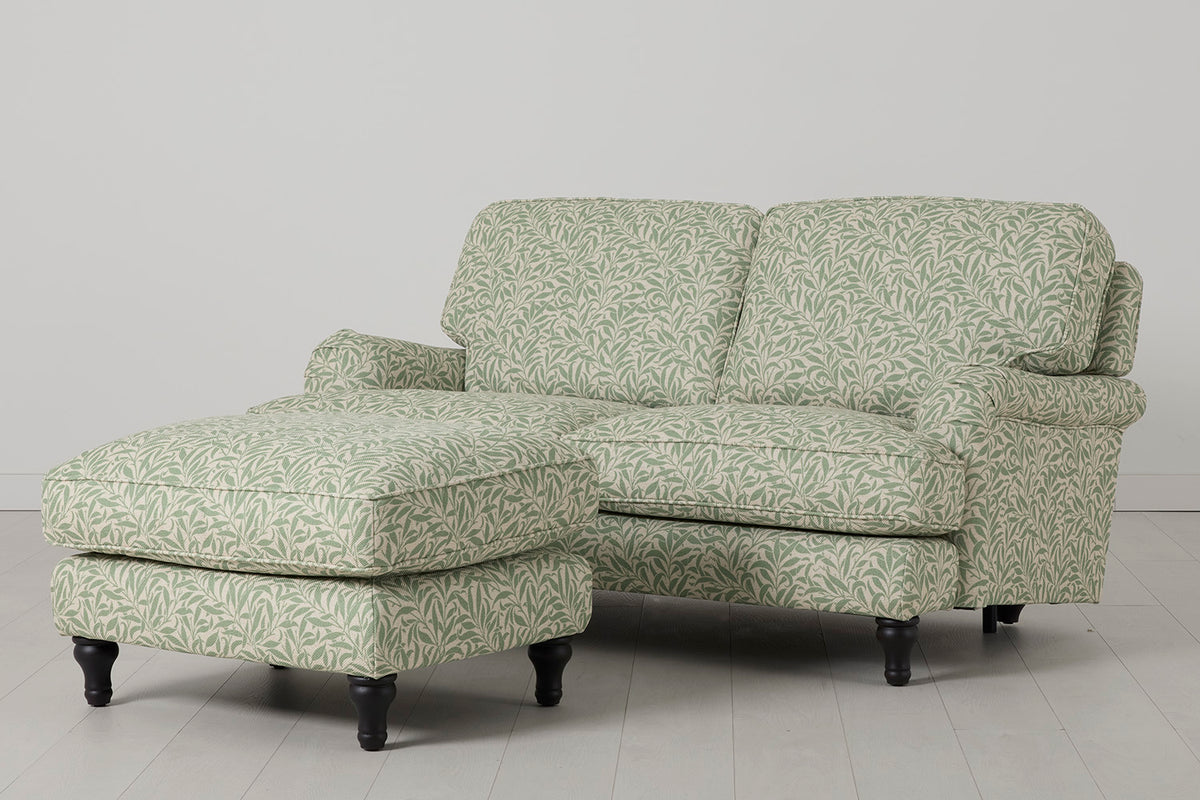 Model 15 2 Seater Sofa with Ottoman, Willow, View 03