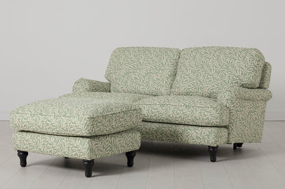 Model 15 2 Seater Sofa with Ottoman, Willow, View 03