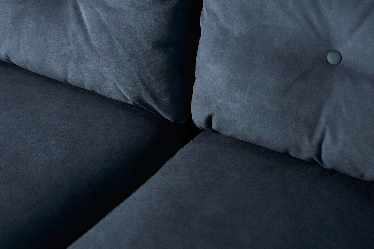 Model 19 3 Seater Sofa with Ottoman, Ocean