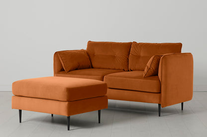 Model 19 2 Seater Sofa with Ottoman, Bronze