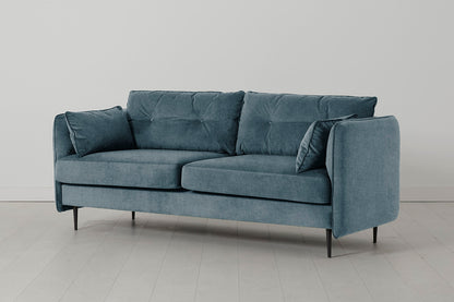 Model 19 3 Seater Sofa, Hydro — Angle view