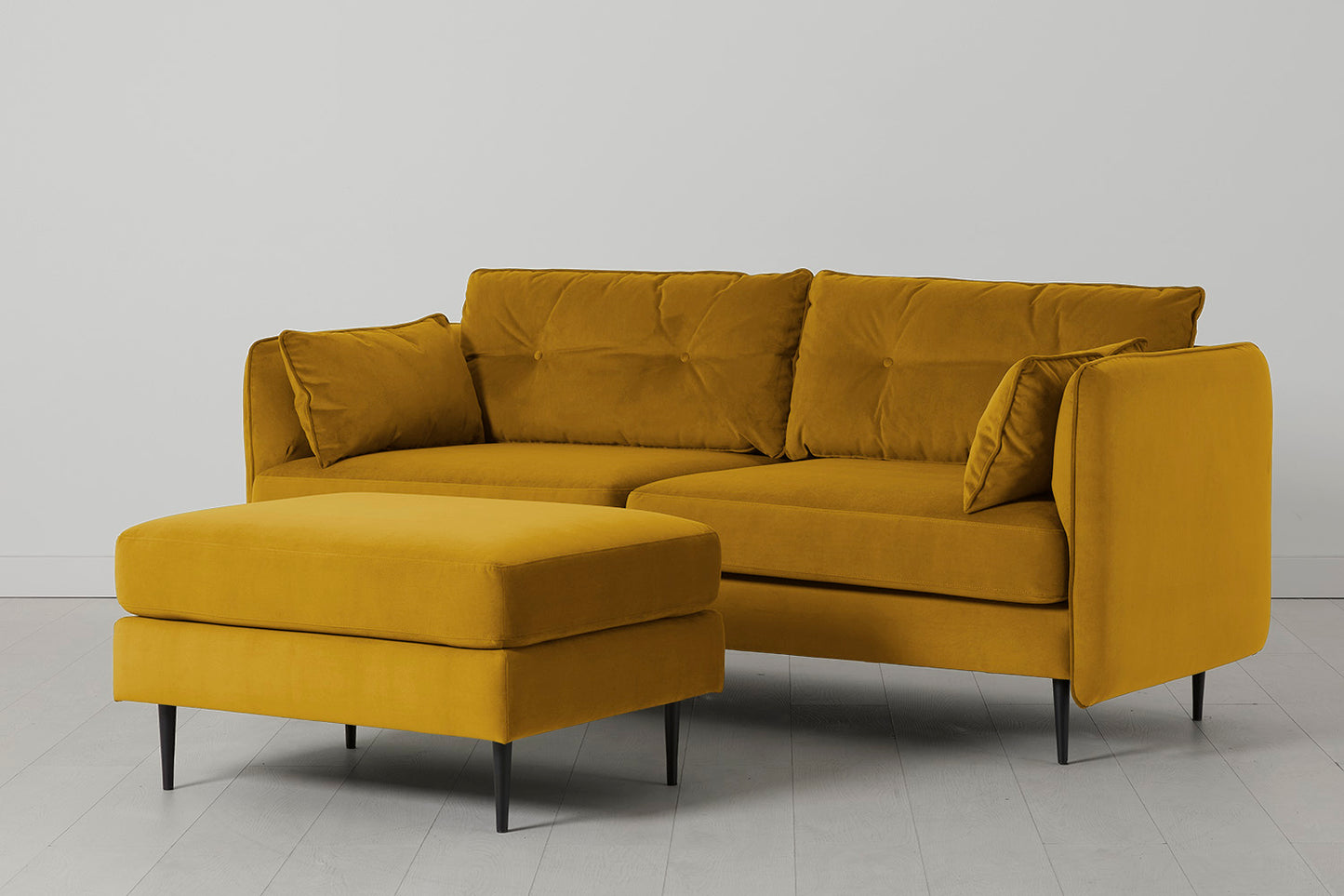 Model 19 3 Seater Sofa, Mustard