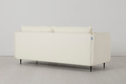 Model 19 3 Seater Sofa, Ivory — Angle View