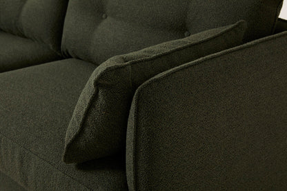 Model 19 3 Seater Sofa with Ottoman, Fern