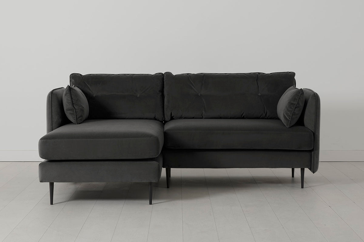 Model 19 3 Seater Left Chaise Sofa, Charcoal — Model 19 - Left Chaise Sofa - Charcoal 01