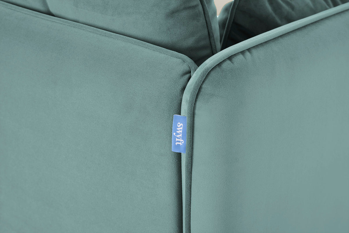 Model 19 2 Seater Sofa with Ottoman, Airforce — Model 19 - Detail - Airforce 04