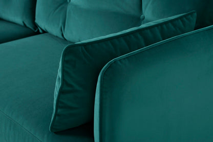 Model 19 3 Seater Sofa with Ottoman, Kingfisher