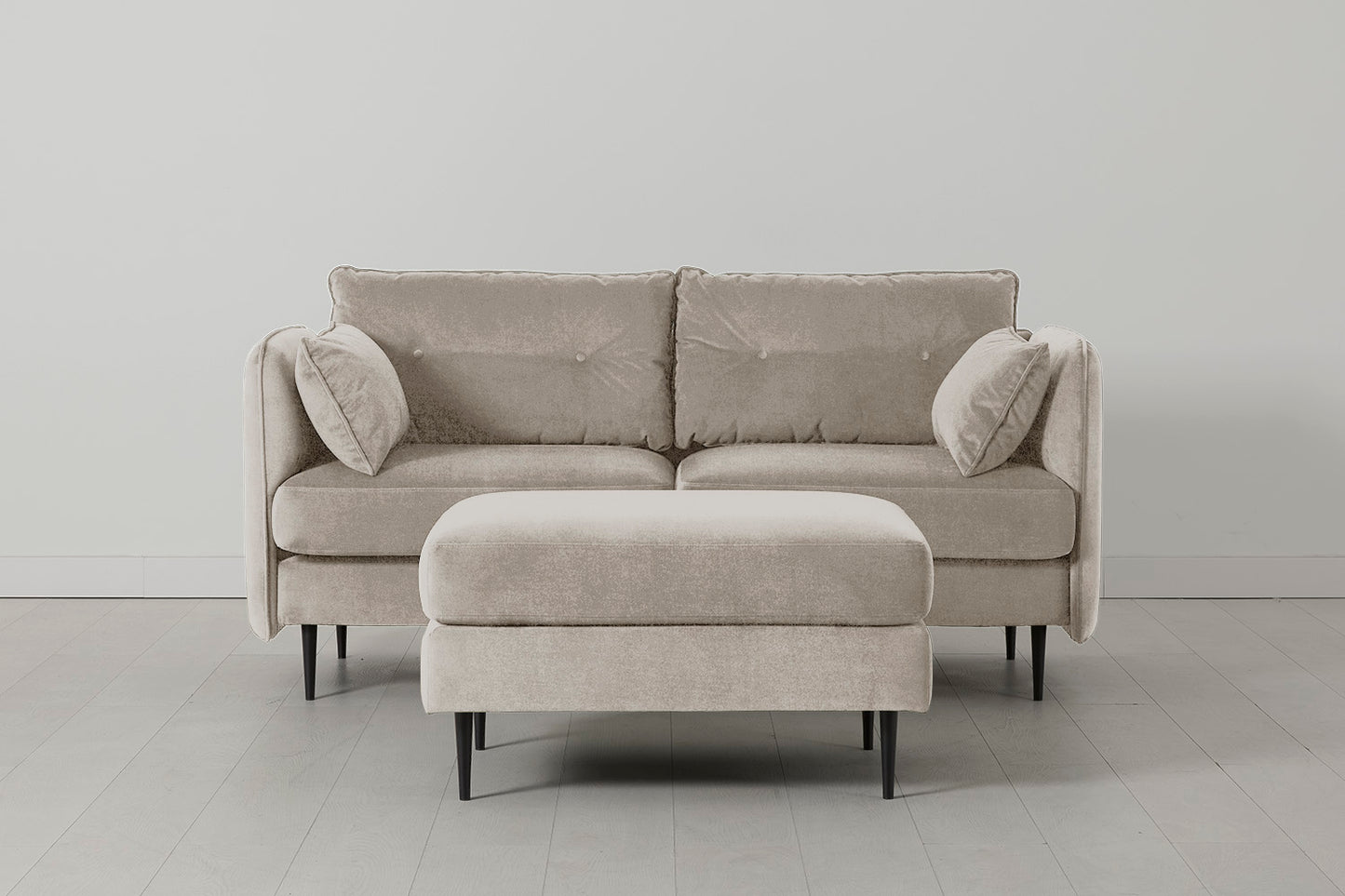 Model 19 2 Seater Sofa, Chalk