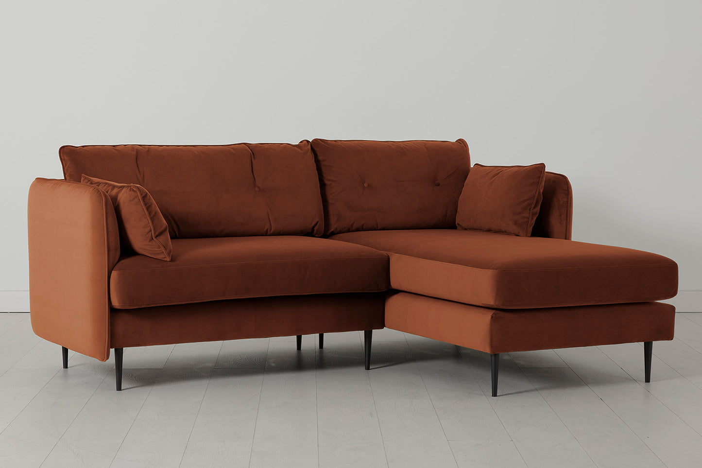 Model 19 3 Seater Right Chaise Sofa, Umber