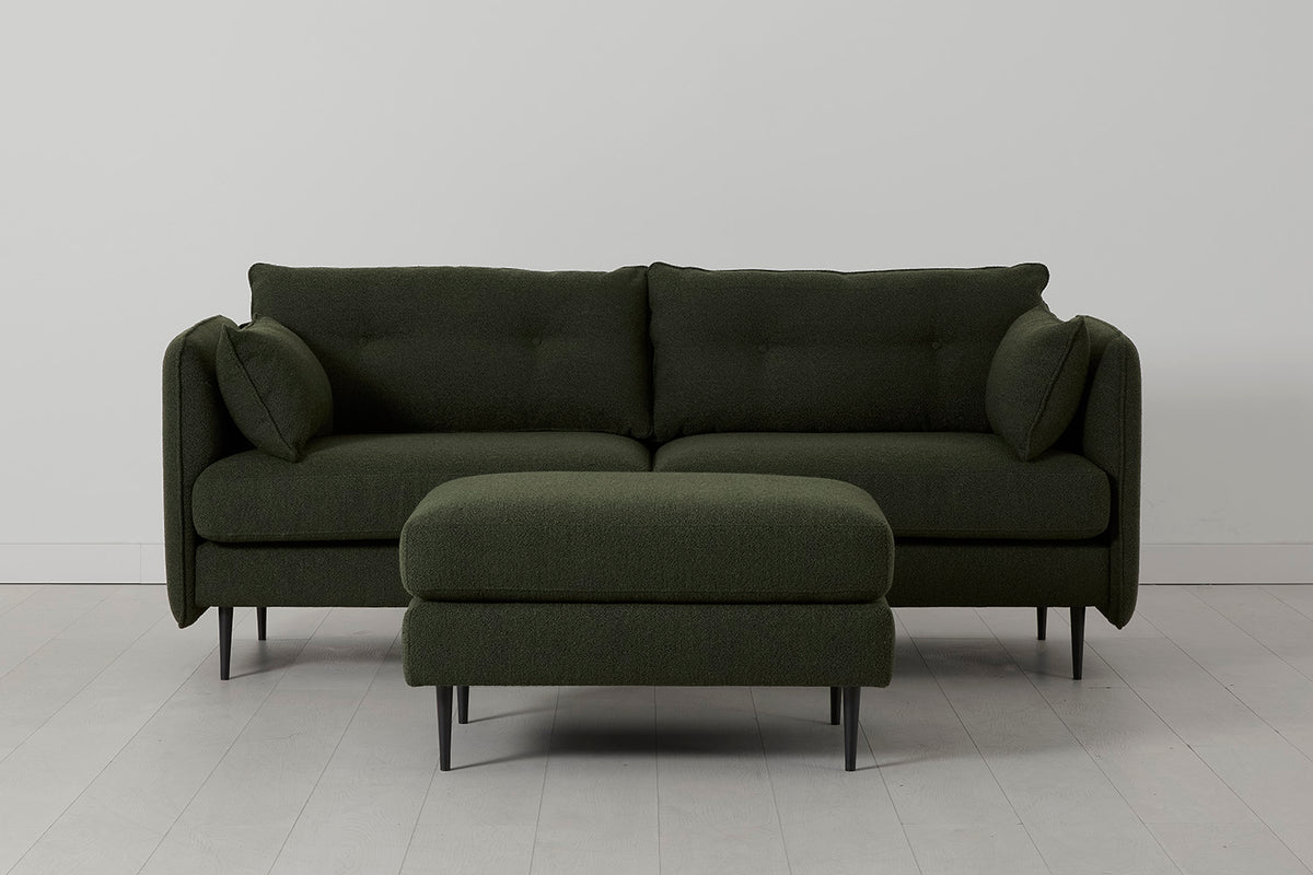 Model 19 3 Seater Sofa, Fern — Side view