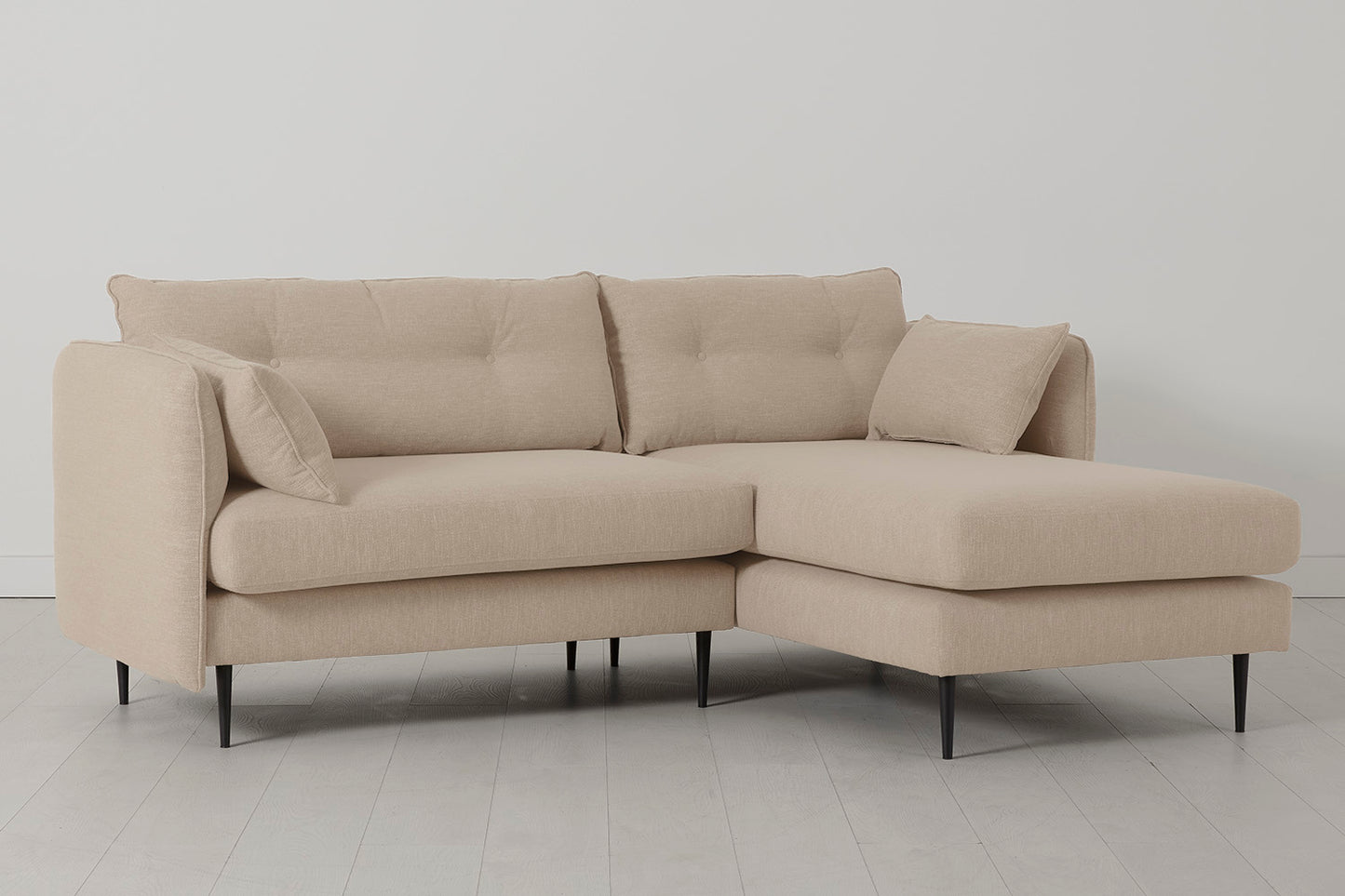 Model 19 3 Seater Right Chaise Sofa, Oatmeal