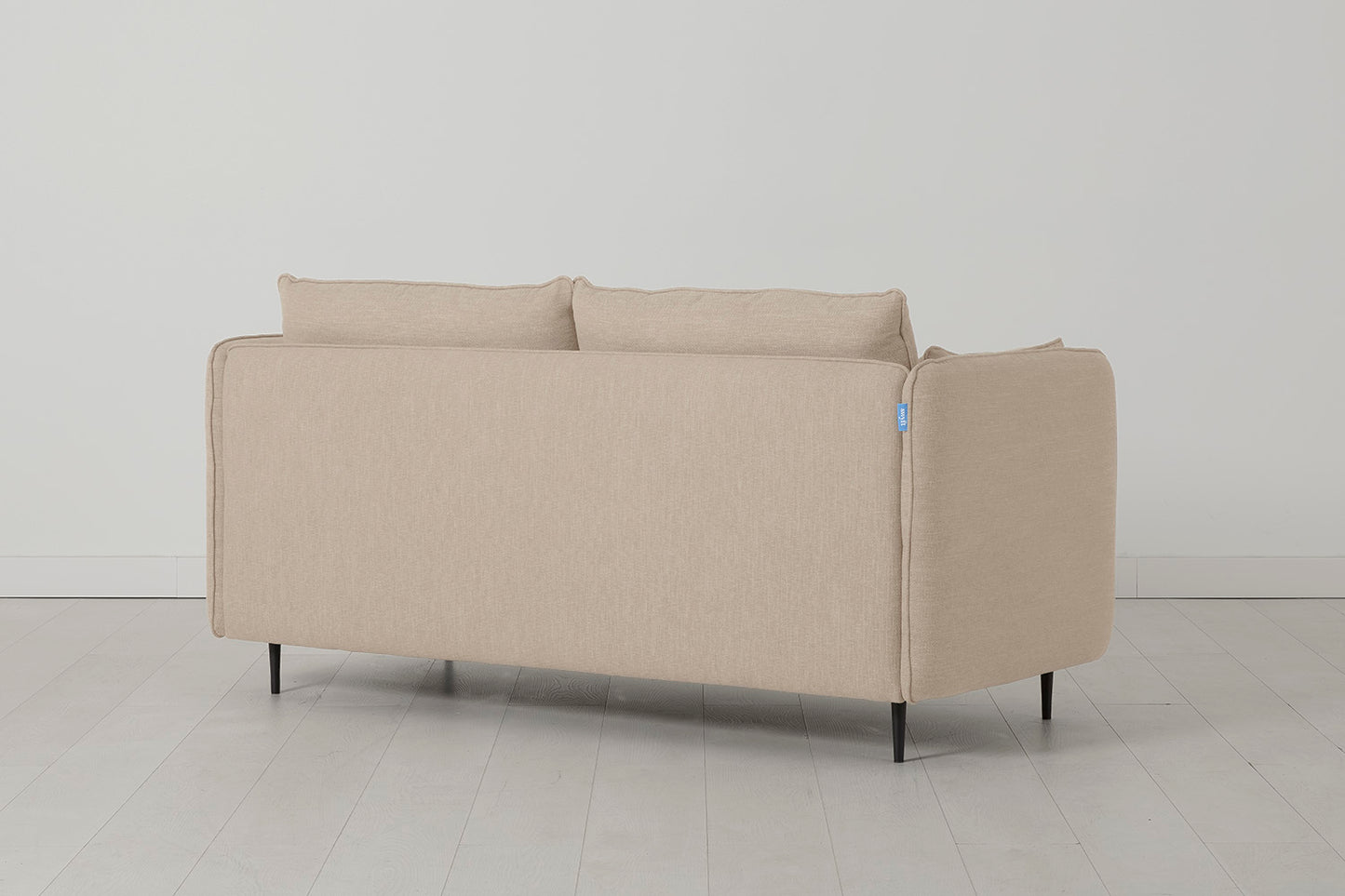 Model 19 2 Seater Sofa with Ottoman, Oatmeal