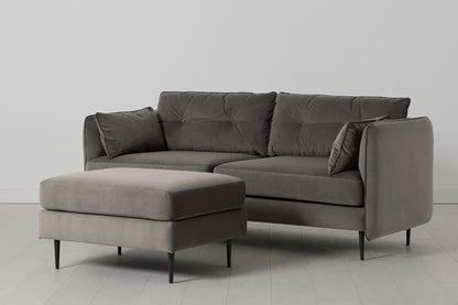 Model 19 3 Seater Sofa, Elephant — three-quarter view