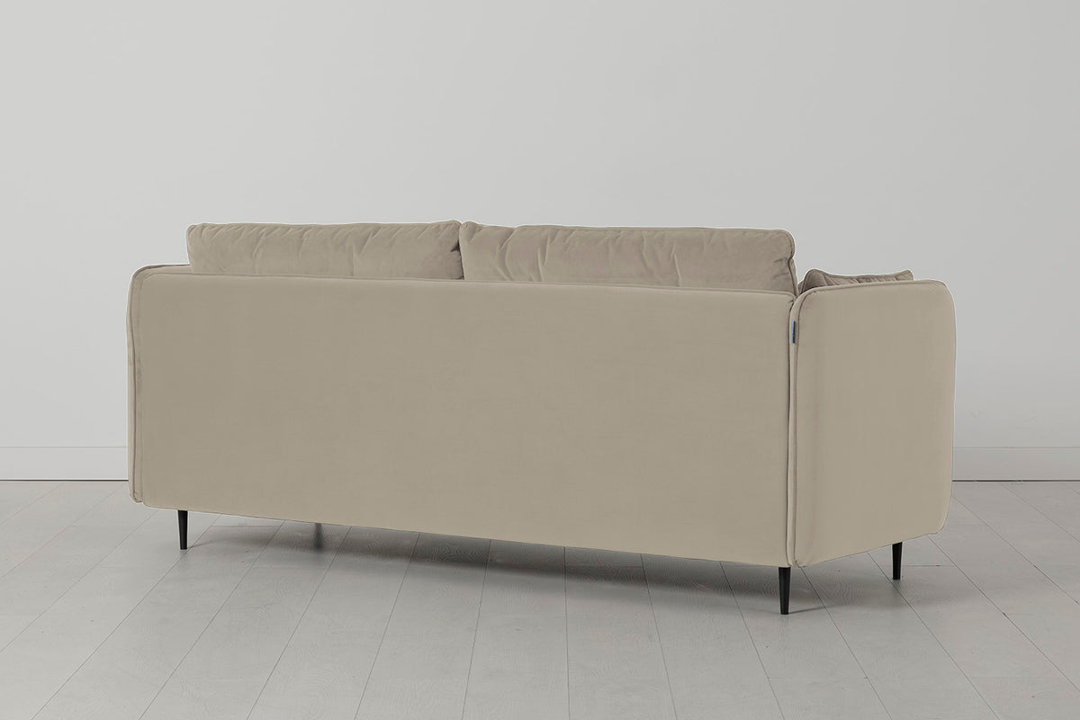 Model 19 3 Seater Sofa with Ottoman, Bone