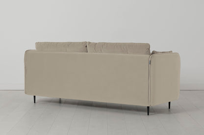 Model 19 3 Seater Sofa with Ottoman, Bone