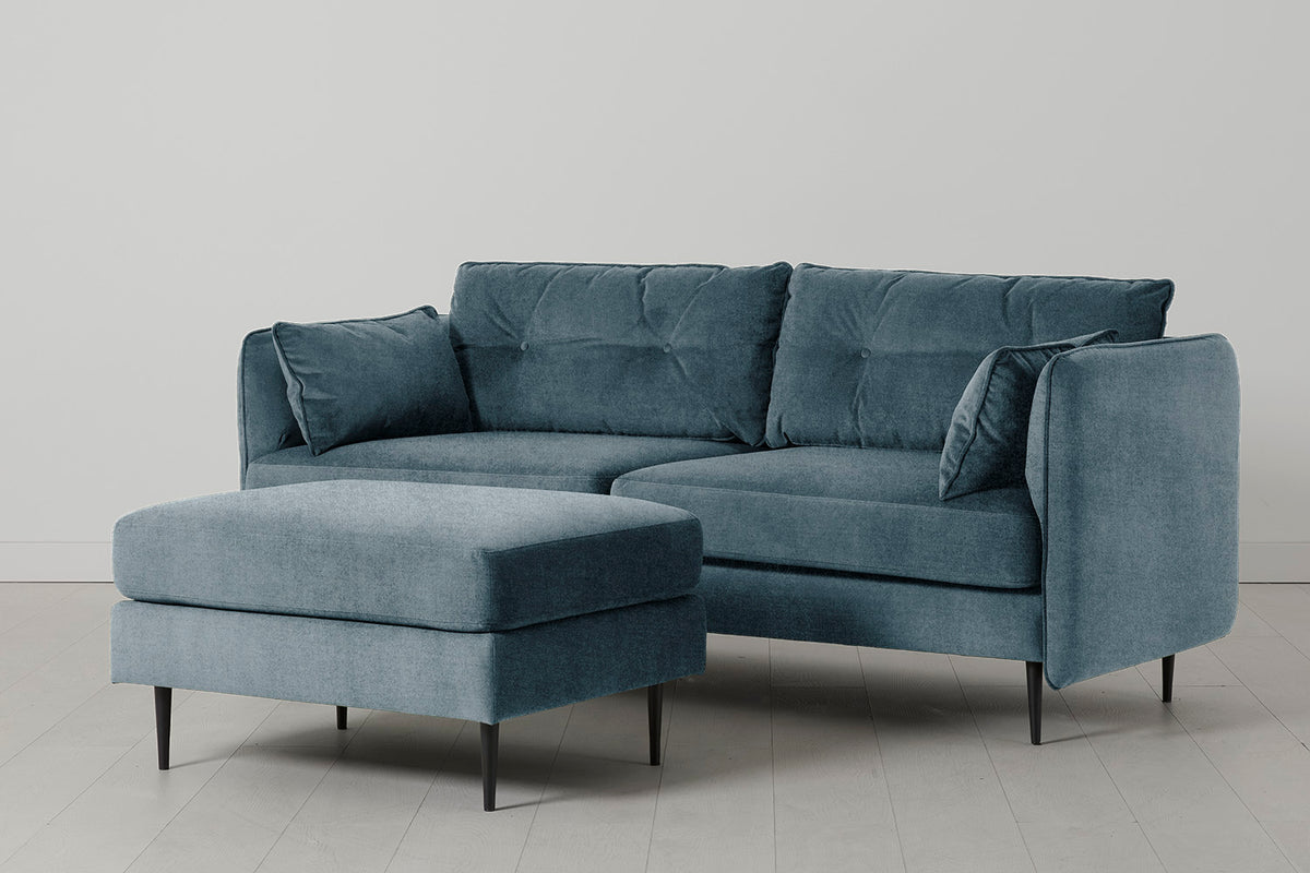 Model 19 3 Seater Sofa, Hydro — Three-quarter view