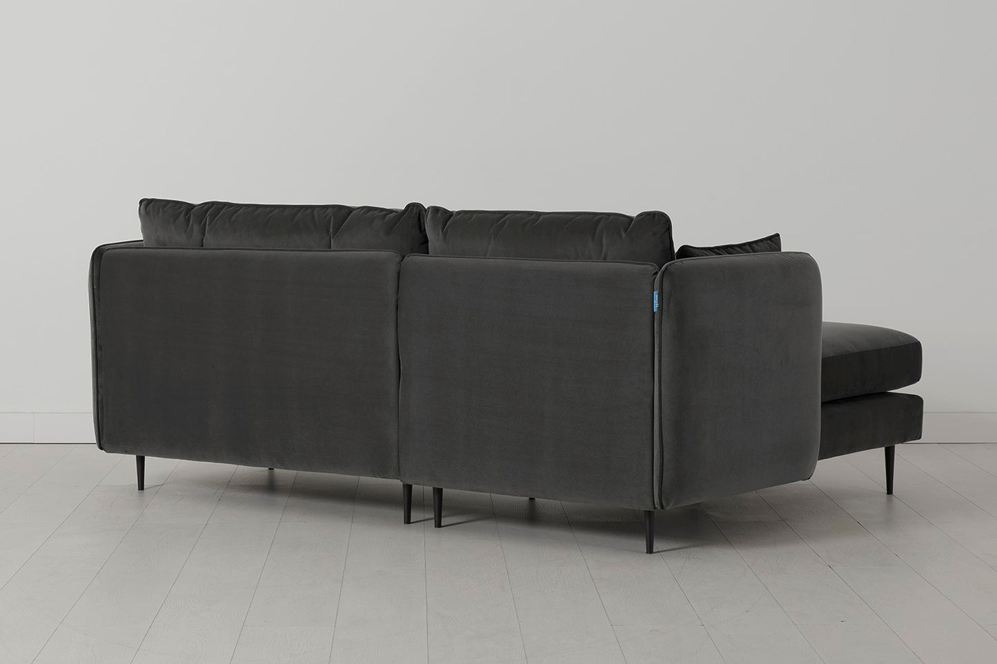Model 19 3 Seater Left Chaise Sofa, Charcoal