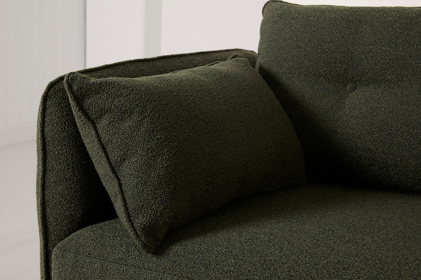 Model 19 3 Seater Left Chaise Sofa, Fern