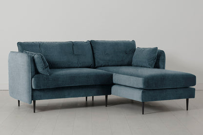Model 19 3 Seater Right Chaise Sofa, Hydro — Side View