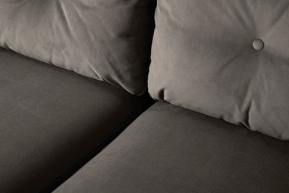 Model 19 3 Seater Right Chaise Sofa, Elephant — detail view 8