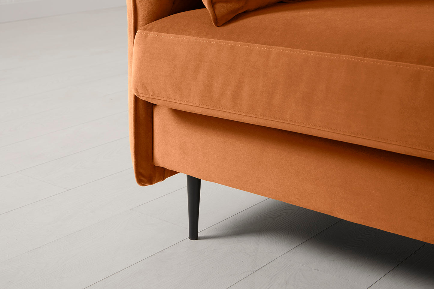 Model 19 3 Seater Right Chaise Sofa, Bronze