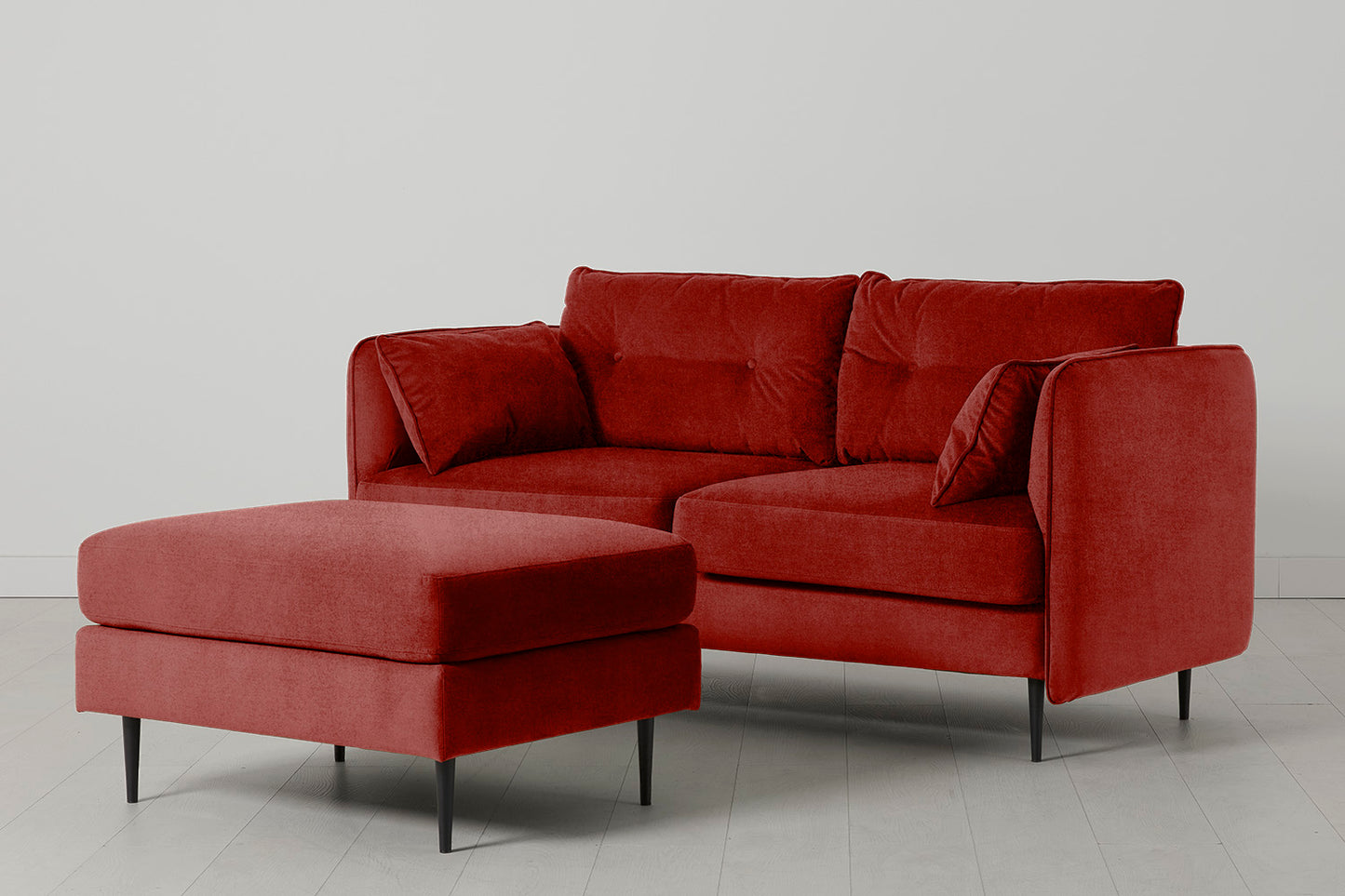 Model 19 2 Seater Sofa with Ottoman, Harissa