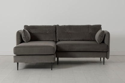 Model 19 Three-Seater Left Chaise Sofa, Elephant — Left Chaise View 01