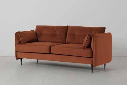 Model 19 3 Seater Sofa, Umber — angle view
