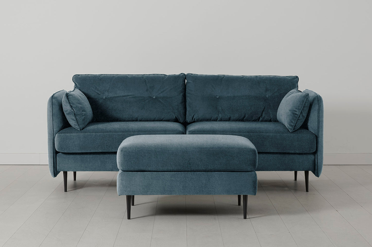 Model 19 3 Seater Sofa with Ottoman, Hydro
