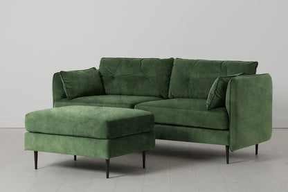 Model 19 3 Seater Sofa with Ottoman, Conifer