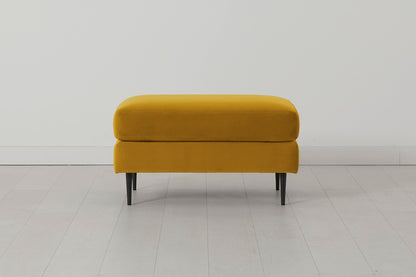 Model 19 Ottoman, Mustard — Front View
