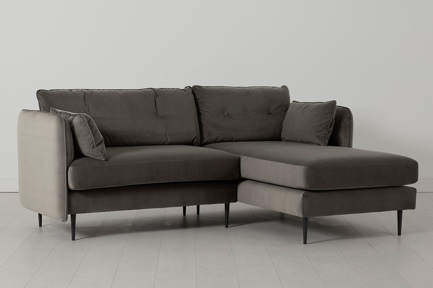 Model 19 3 Seater Right Chaise Sofa, Elephant